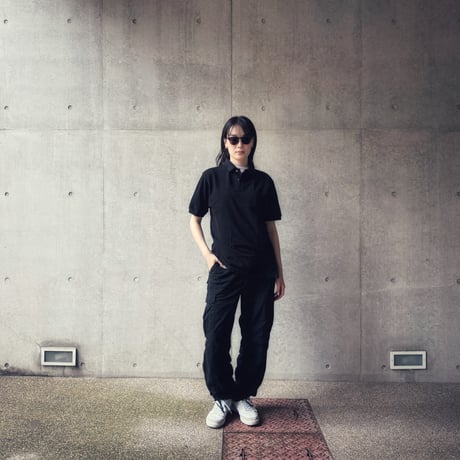 ［Black Button］Super Black_VINTAGE POLO SHIRT_made in USA