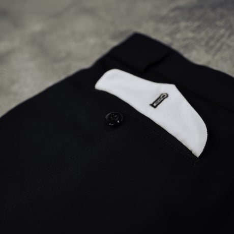 [anytee classics] Officer Pants_Black Gabardine