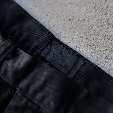 [W34 L30] Super Black_VINTAGE POLO Gurkha 2tuck Pants_no.13