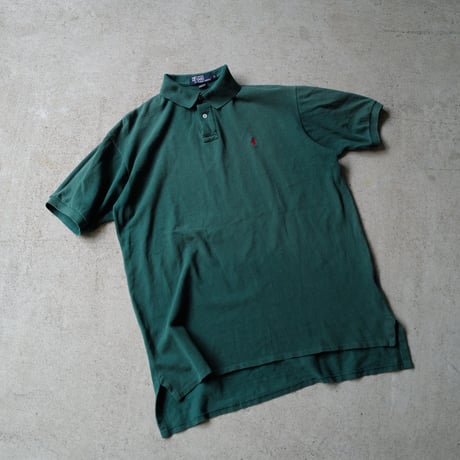 ［L］POLO SHIRT_MADE IN USA_80-90s vintage
