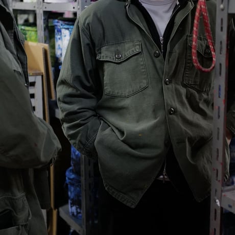 ［XXL (17 1/2)］USARMY Olive Green Shirts_Cotton100_no.6