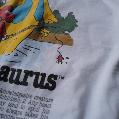 ［XL］Granpa Saurus Tee_80-90s vintage