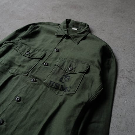 ［15 (1/2)］USMC Olive Green Shirts_Cotton 100_no.30