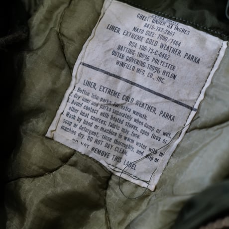 ［XS］m65 parka_fullset_1970's_deadstock_no.7