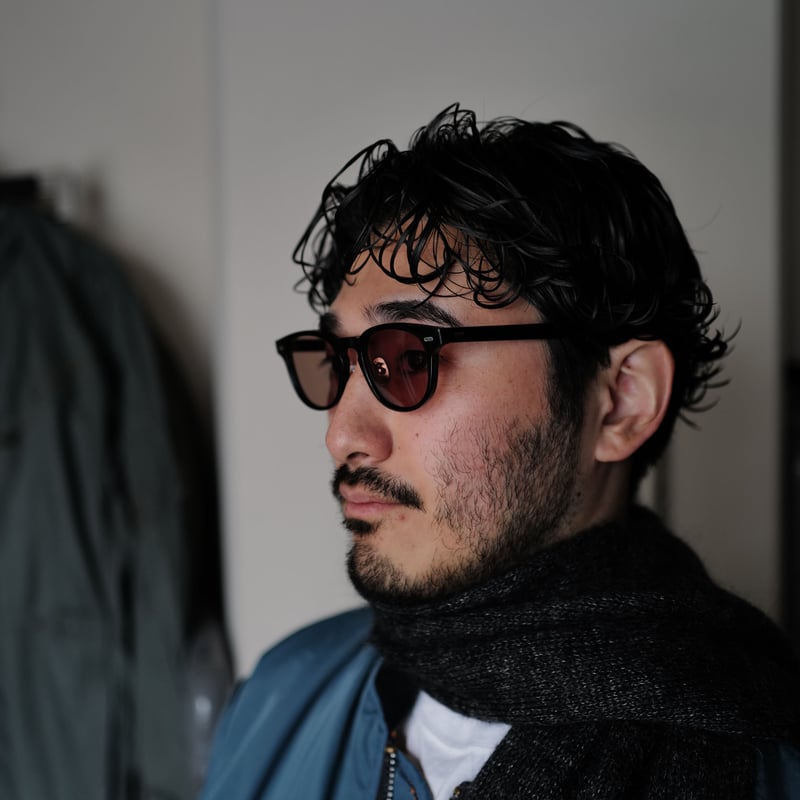 anytee classics] Celluloid Eyegear_Black×Brown