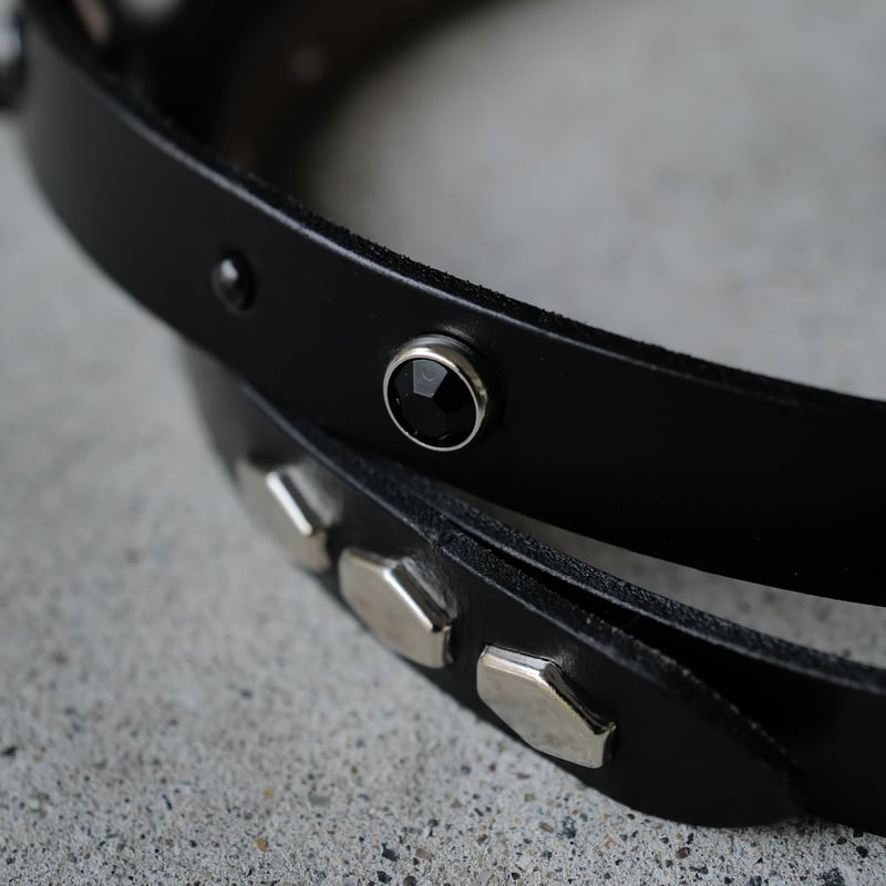 Narrow Long Belt_Black Black | anytee Narrow Long Belt_Black Black | anytee