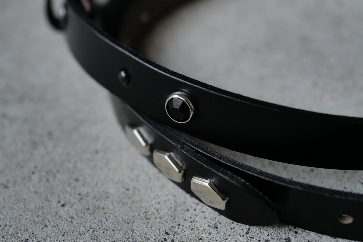 10本限定］Narrow Long Belt_Black Black | anytee