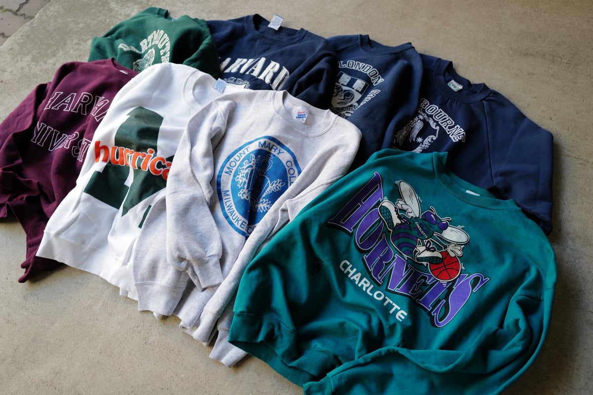 XL］Vintage Light College Sweat | anytee 