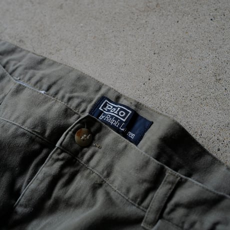 ［W37］VINTAGE POLO CHINO 2tuck SHORTS_Military Olive_no.6