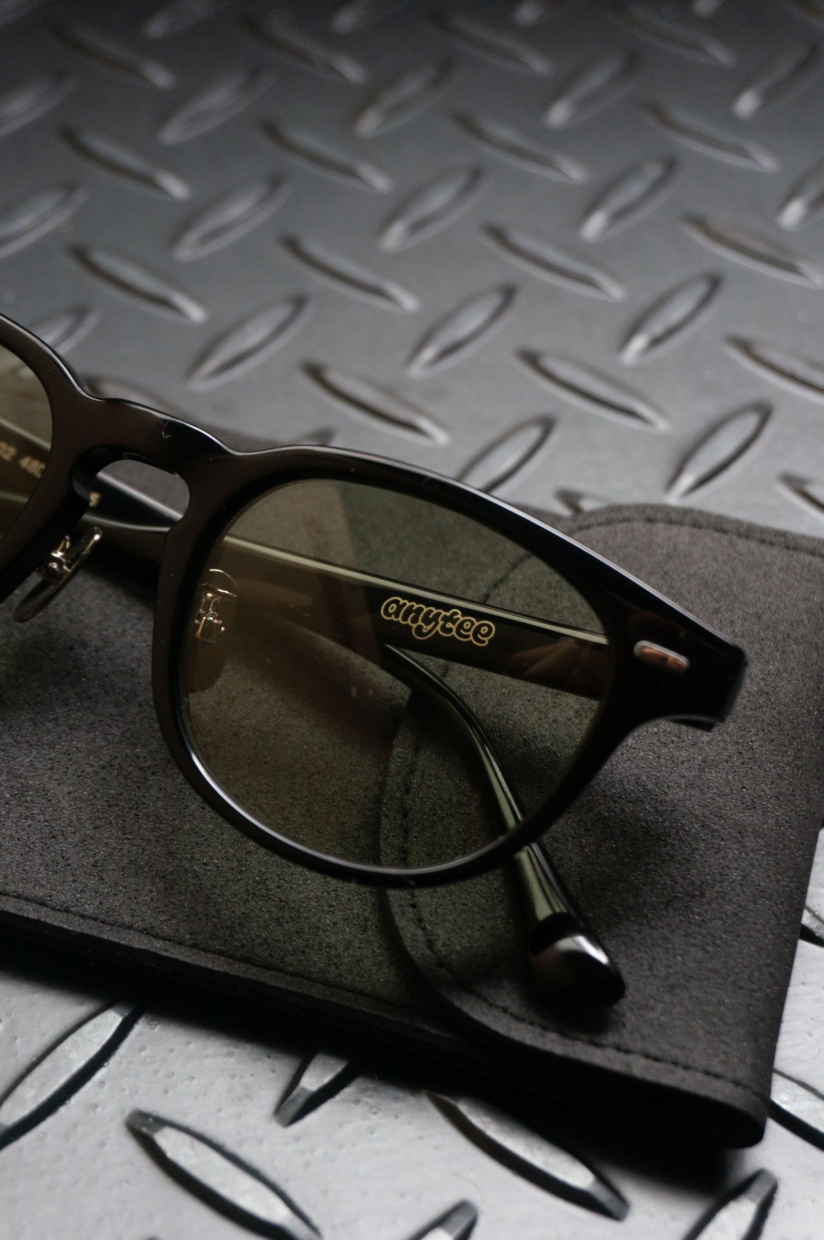 anytee classics] Celluloid Eyegear_Black×Brown