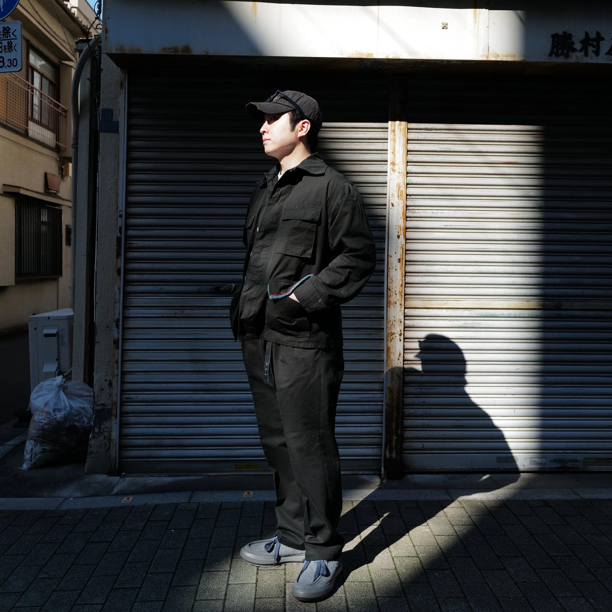 anytee classics] Officer Pants_Black Chino | a