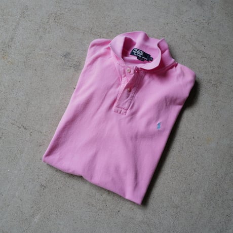 ［L］POLO SHIRT_MADE IN USA_80-90s vintage