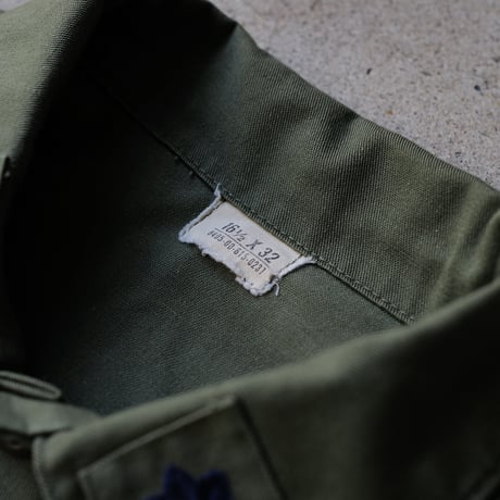 ［16 1/2 XL fit］USAIRFORCE Olive Green "BIG" Shirt_no.00