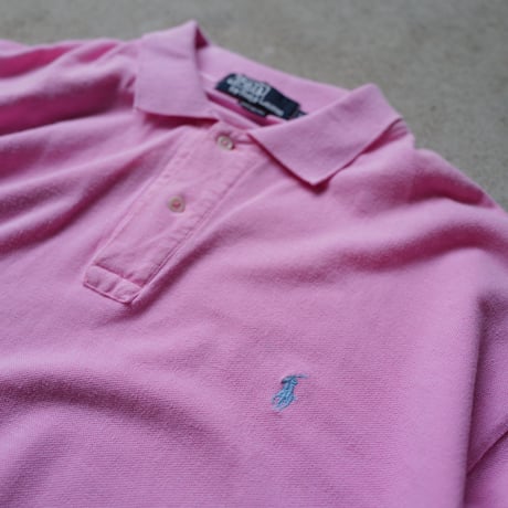 ［L］POLO SHIRT_MADE IN USA_80-90s vintage