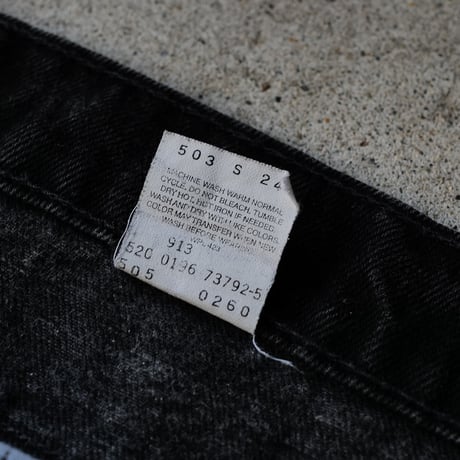 ［W36 L30］Levi's 505_Sulfur Black_no.3