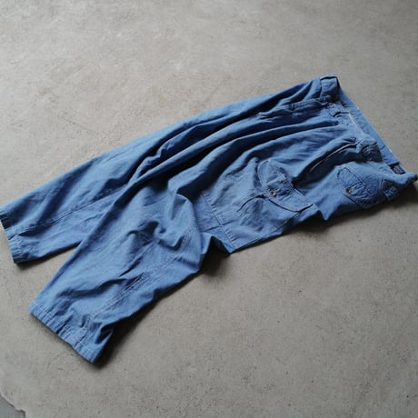 [W35 L32] POLO Chambray Cargo pants_MADE IN USA_80-90s vintage_no.1