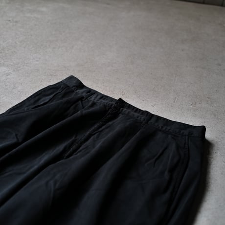 [W35 L32] Super Black_VINTAGE POLO CHINO 2tuck Pants_no.5