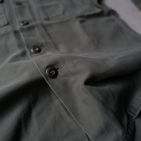 ［L (15 1/2)］USAMC Olive Green Shirts_Cotton100_no.4