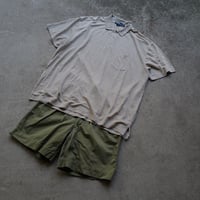 ［XXL］POLO SHIRT_MADE IN HONG KONG_90s vintage_COYOTE_no.1
