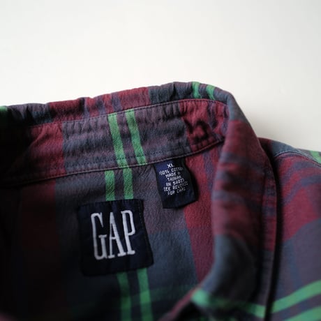 ［L］Old GAP_90s vintage_check shirt