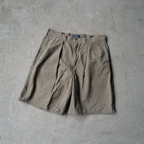 [W34] POLO CHINO 2tuck shorts_made in USA_80-90s vintage_no.40