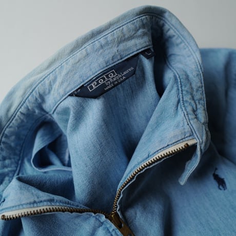 ［L］Old POLO_80s vintage_chambray jacket