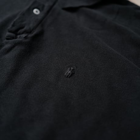 ［XL］Super Black_VINTAGE POLO SHIRT_made in USA_no.08
