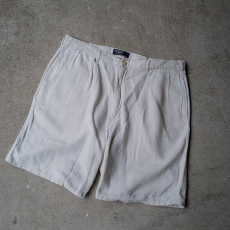 [W37] POLO CHINO SHORTS 2tuck_80-90s vintage_no.28