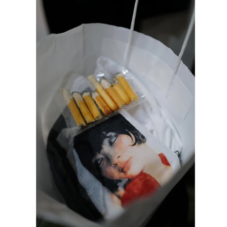 [anytee classics] Girls' Photo Long Tee_Red rib