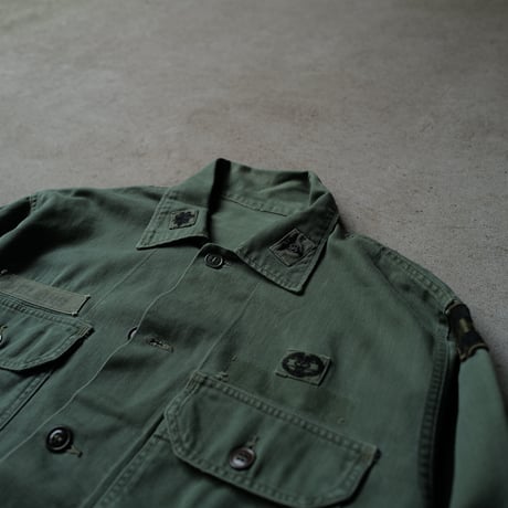 ［XL fit］USARMY Olive Green Shirts_First model_no.10