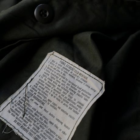 ［M］m65 parka_mini tag model_deadstock_no.7