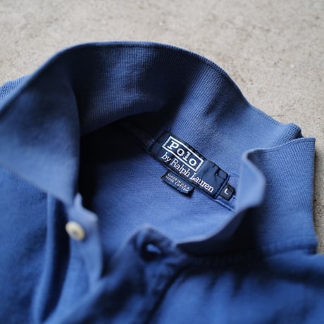 ［L］POLO SHIRT_MADE IN USA_80-90s vintage
