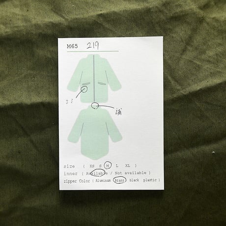 ［M］m65 parka_deadstock_no.219