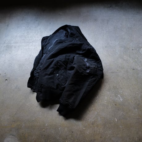 "Super Black" Shrink MA-1_Black Rib_no.1