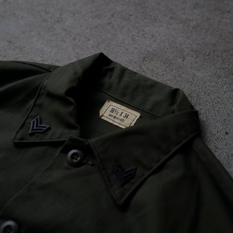 ［16 1/2 XL fit］USARMY OG507_with pins & patch