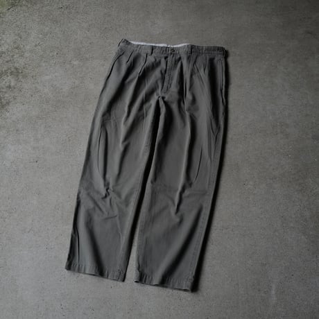 ［W40 L30］VINTAGE POLO CHINO 2tuck PANTS_Military Olive_no.7