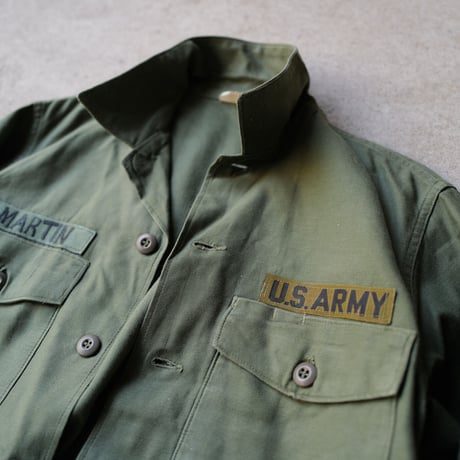 ［15( 1/2) L fit］USARMY Olive Green Shirts_Cotton 100_no.9