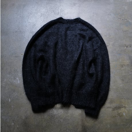 8周年記念店頭限定 Kid Mohair Cardigan "Charcoal Black Pink"
