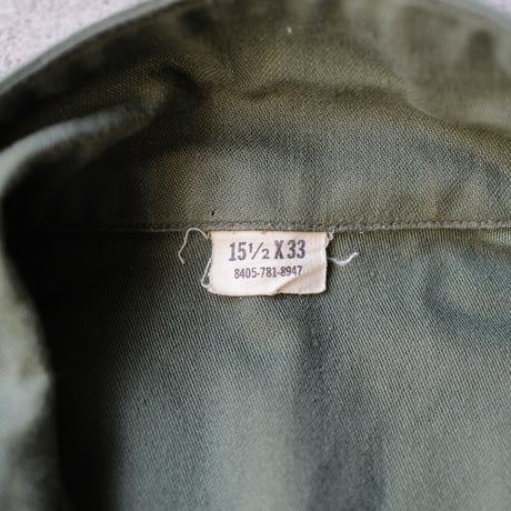 ［15( 1/2) L fit］USARMY Olive Green Shirts_Cotton 100_no.8