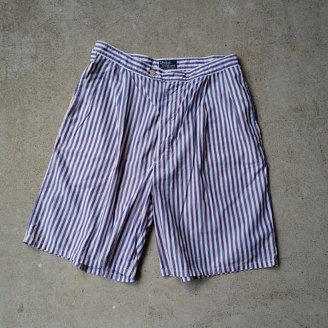 [W35] POLO SHORTS 2tuck_80-90s vintage_no.9