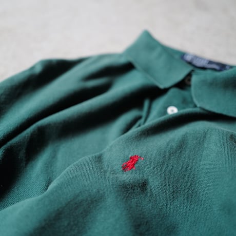 ［L］POLO SHIRT_MADE IN USA_80-90s vintage