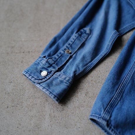 ［L］POLO Metal Button Denim SHIRTS_90s vintage