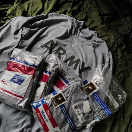 ［L&XL］USARMY Mock Neck Long Tee