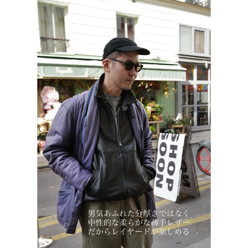 3月末お届け予定分_Fragments of Vintage Leather_Zip-up J