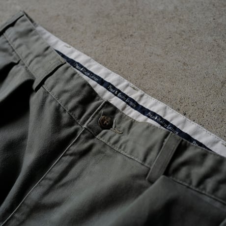 ［W37 L30］VINTAGE POLO CHINO 2tuck PANTS_Military Olive_no.8