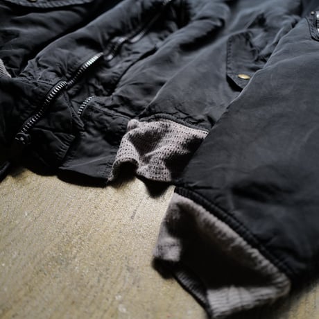 "Super Black" Shrink MA-1_Lavender Rib_no.5