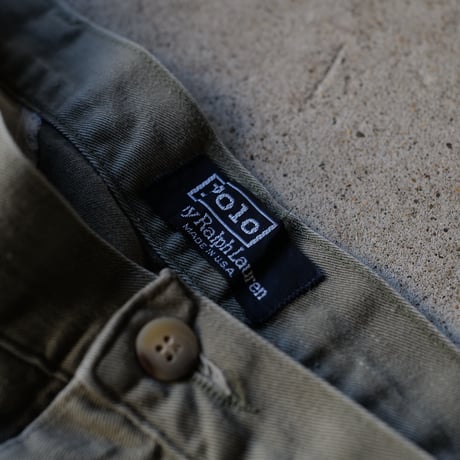 [W34 L30] VINTAGE POLO CHINO 2tuck Pants_Military Color_no.5
