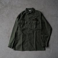 ［L (15 1/2)］USARMY Olive Green Shirts_Cotton100_no.3