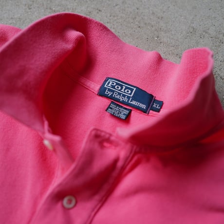 ［XL］POLO SHIRT_MADE IN USA_80-90s vintage
