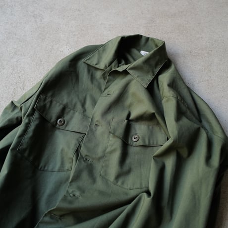 ［17 (1/2) XXL fit］USARMY Olive Green Shirts_no.7